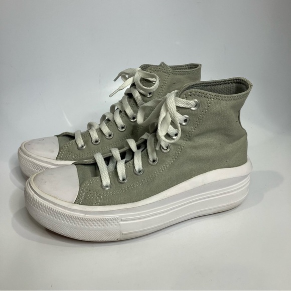 Converse CTAS move high top platform slate sneakers 
Gray white womens size 7 - Picture 2 of 10